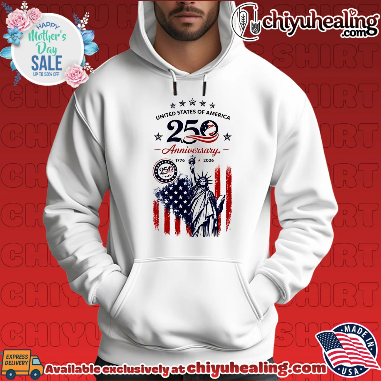 USA of America 250th Anniversary 1776-2026 Statue of Liberty shirt & hoodie USA of America 250th Anniversary 1776-2026 Statue of Liberty shirt & hoodie