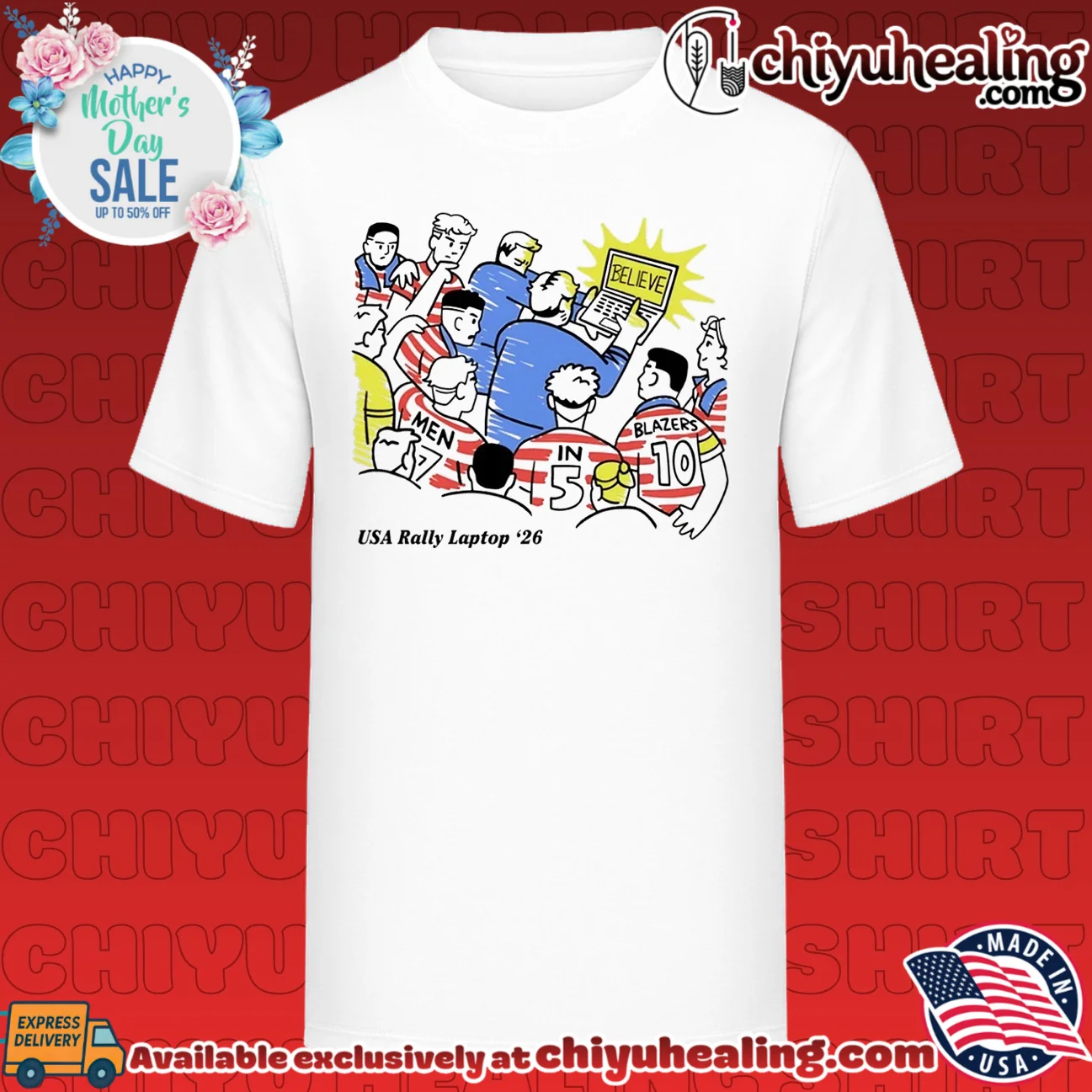 USA Rally Laptop Believe Men in 5 Blazers 10 USA Rally Laptop Believe Men in 5 Blazers 10