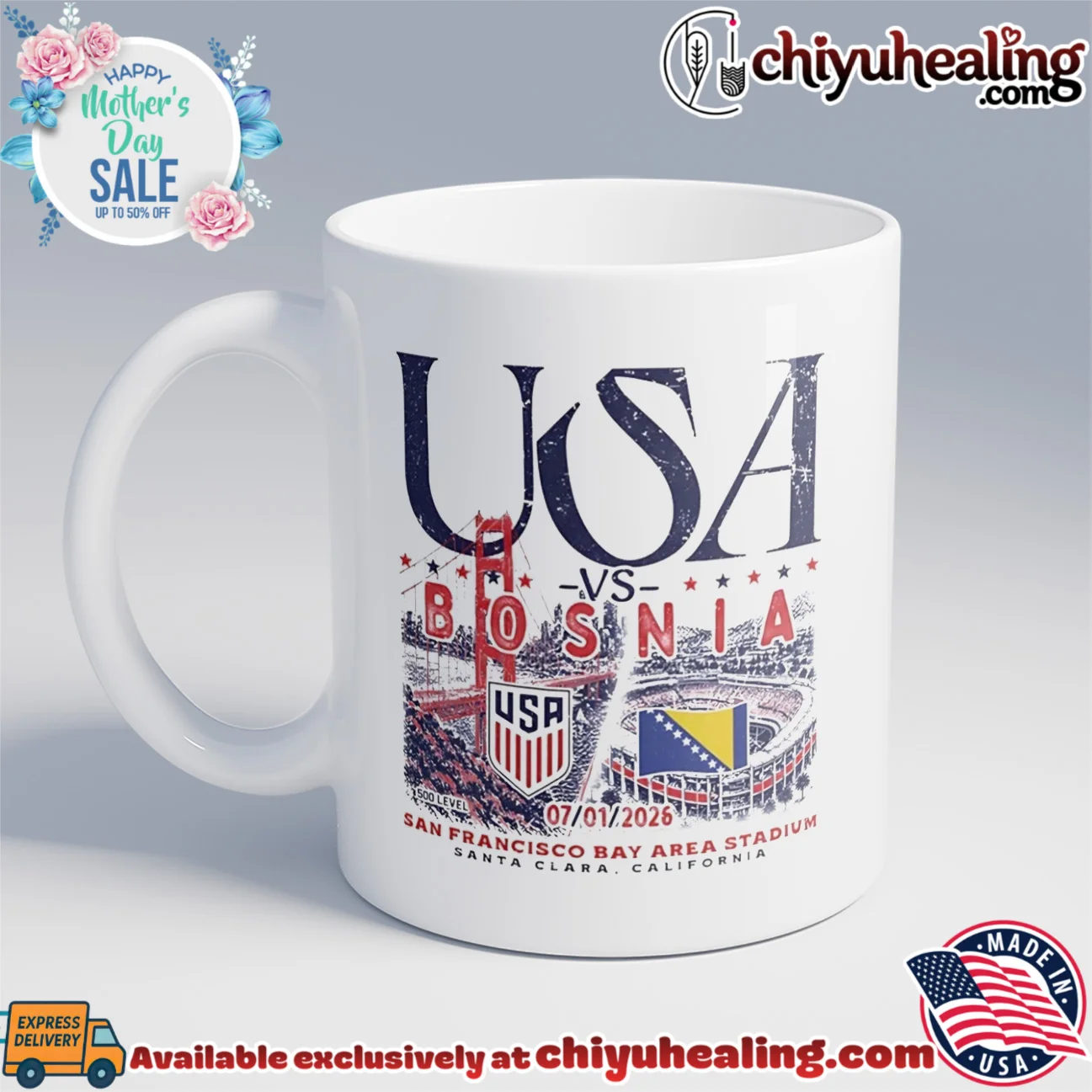 USA vs Bosnia 2026 Match Up San Francisco Bay Area Stadium shirt & hoodie USA vs Bosnia 2026 Match Up San Francisco Bay Area Stadium shirt & hoodie