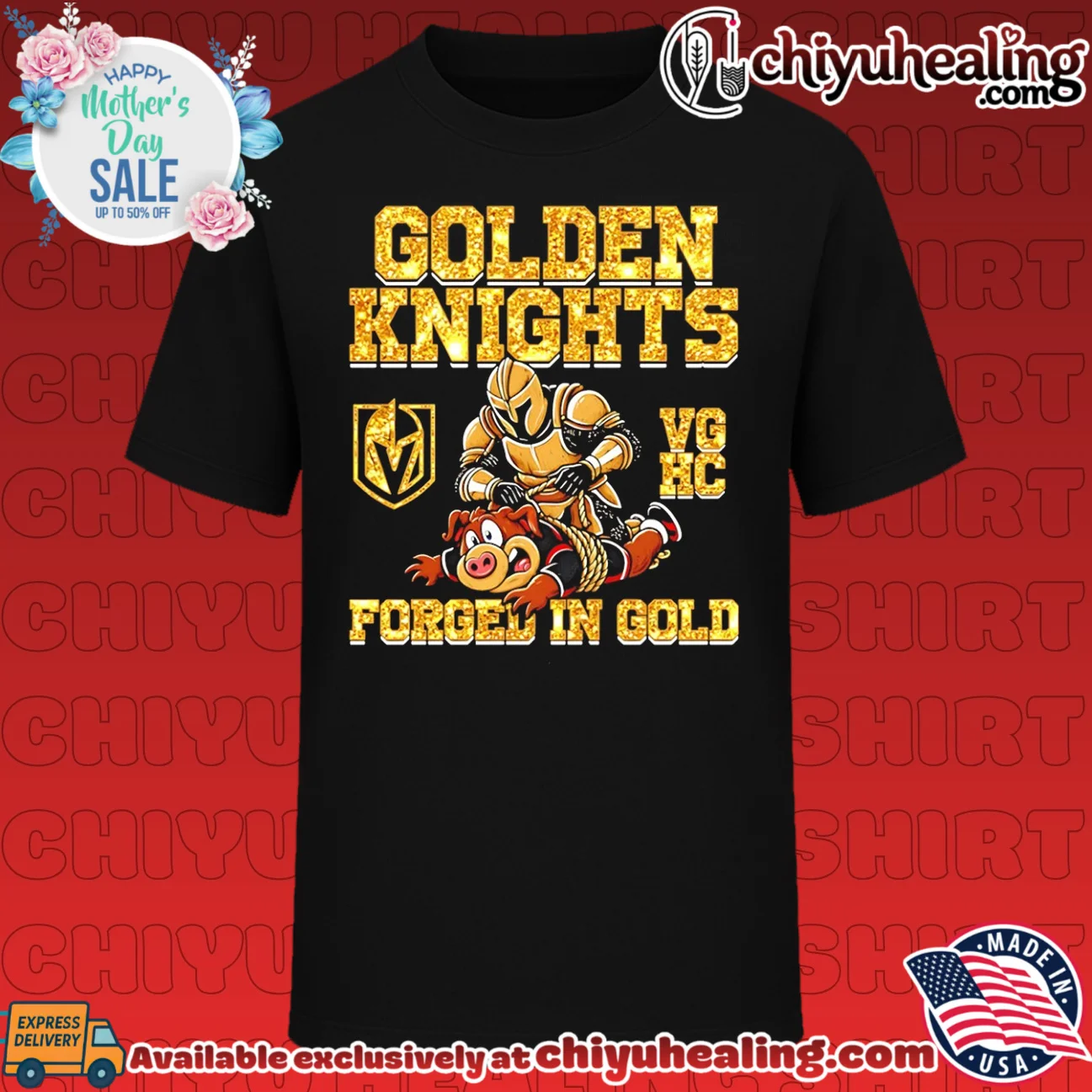 Vegas Golden Knights Forged In Gold Hockey Fan shirt