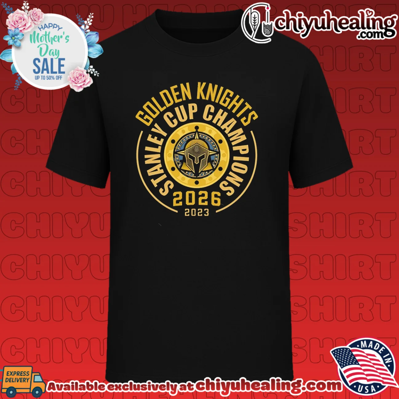 Vegas Golden Knights Stanley Cup Champions 2026 logo