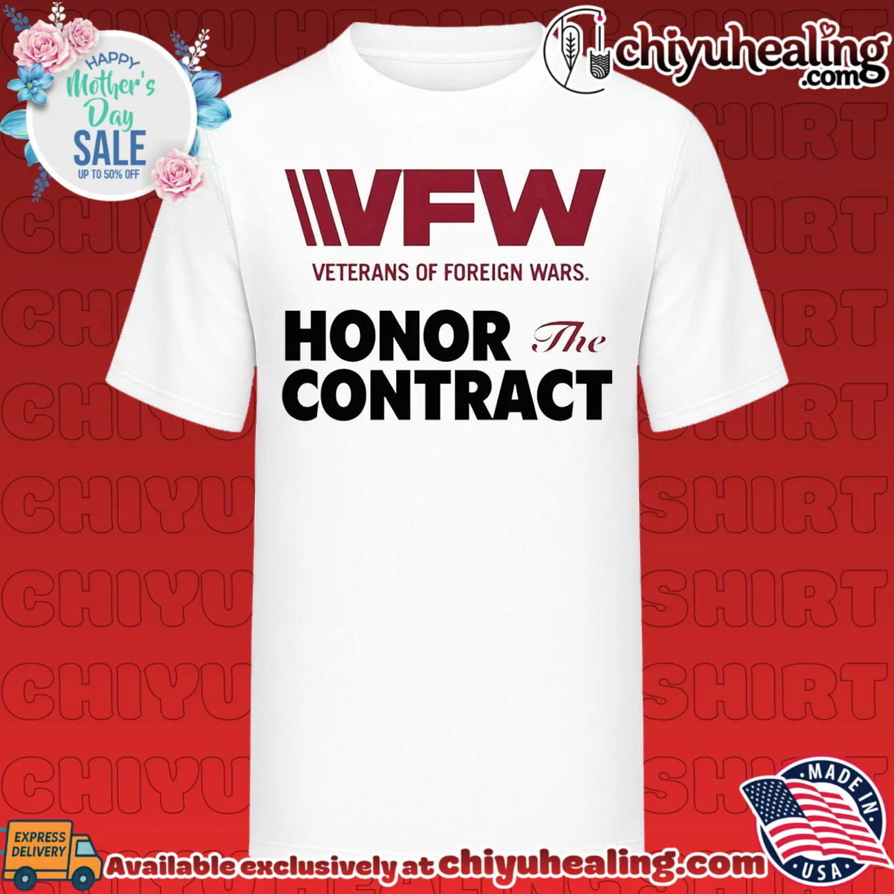 VFW Veterans of Foreign Wars Honor the Contract shirt & hoodie