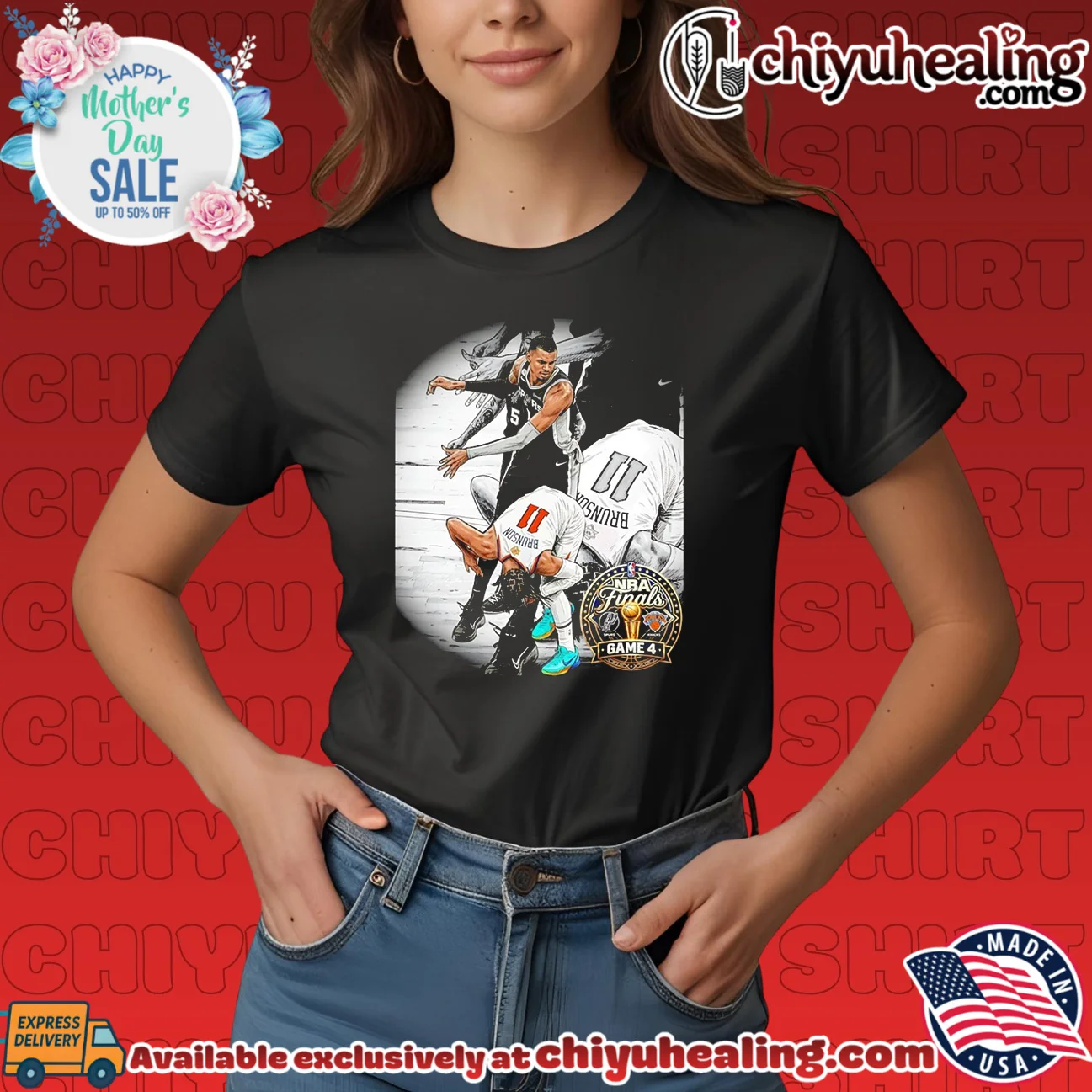 Victor Wembanyama knockout Brunson NBA Finals statement shirt & hoodie | IP Merchandise Victor Wembanyama knockout Brunson NBA Finals