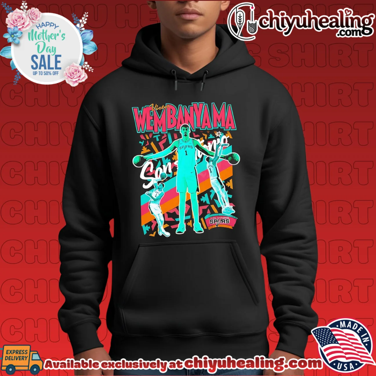 Victor Wembanyama San Antonio Spurs coloful retro style epic shirt & hoodie | Gift Idea 2026 Victor Wembanyama San Antonio Spurs coloful retro style epic shirt & hoodie | Gift Idea 2026