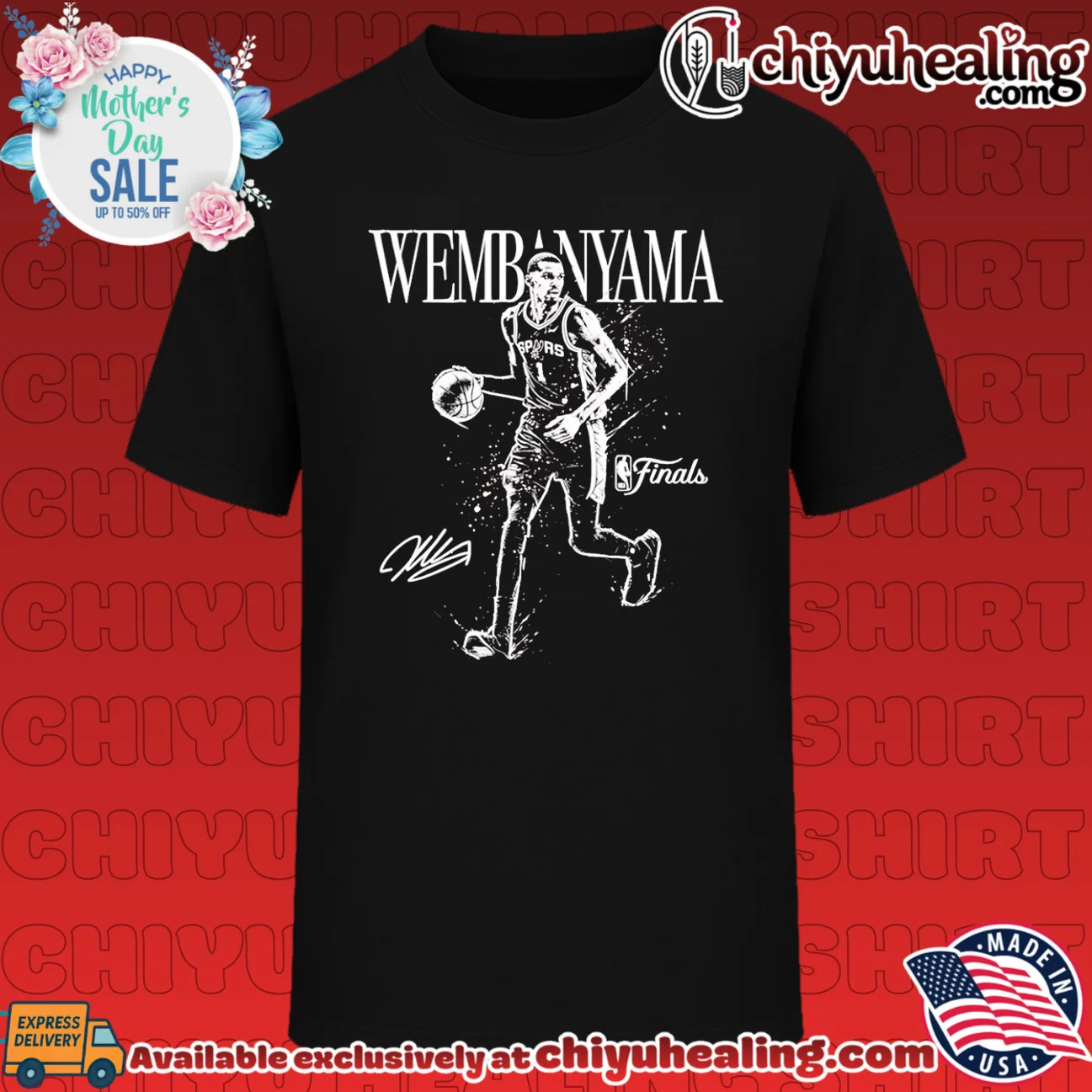 Victor Wembanyama San Antonio Spurs NBA Finals 2026 Mono signature