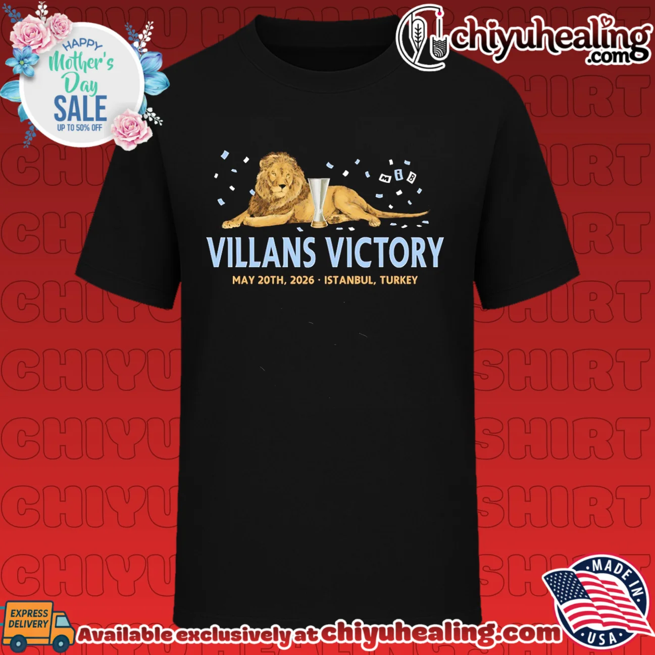 Villans Victory May 20th 2026 Istanbul Turkey Soccer shirt & hoodie