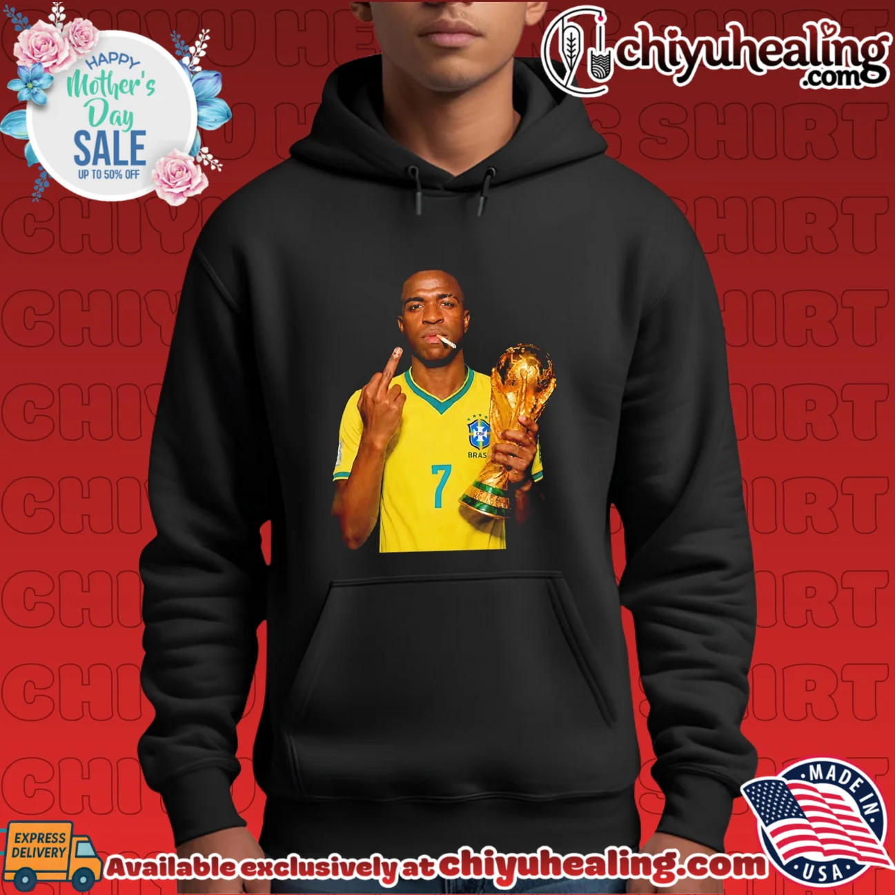 Vinicius Junior middle finger 2026 World Cup shirt & hoodie Vinicius Junior middle finger 2026 World Cup shirt & hoodie