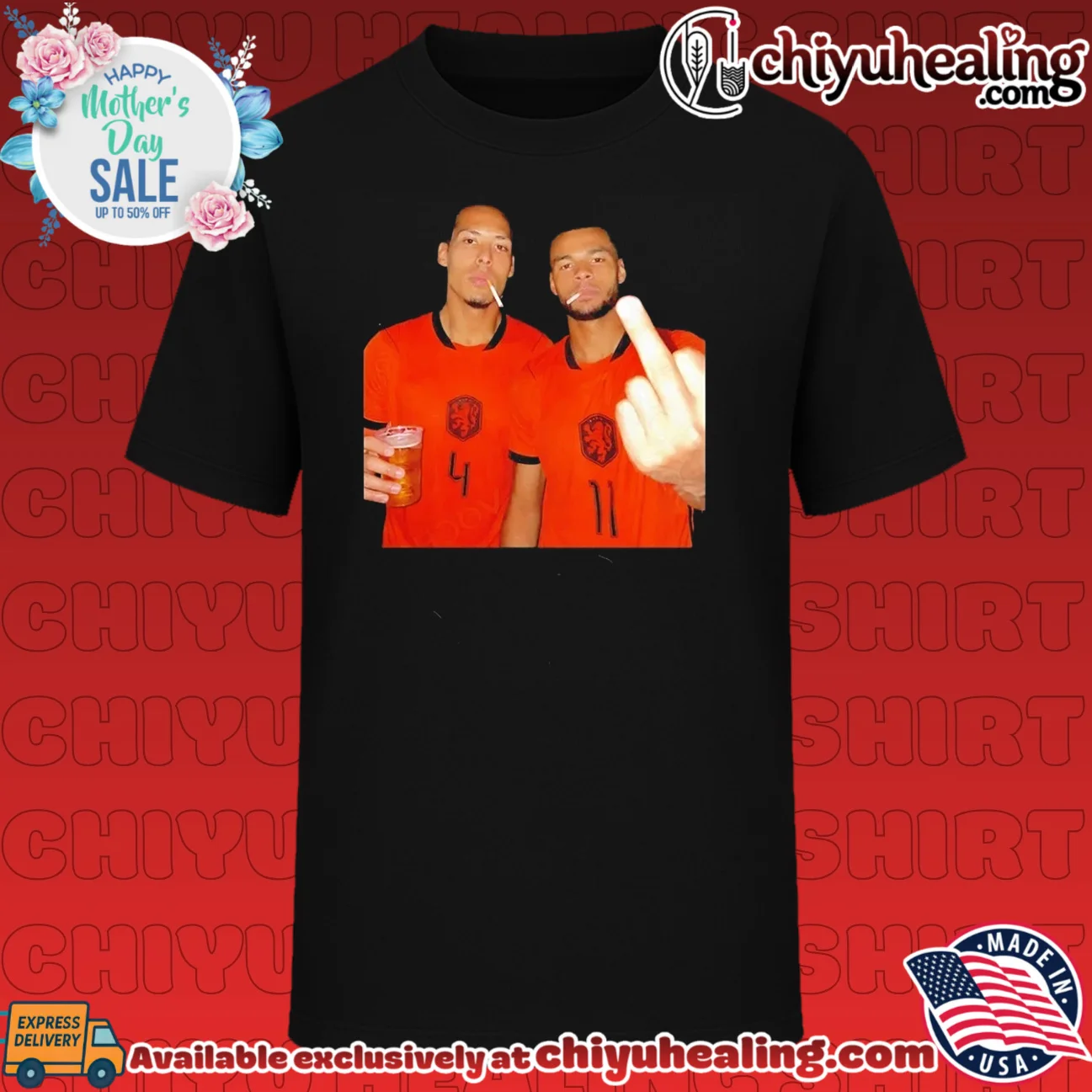Virgil van Dijk and Cody Gakpo Netherlands National Team middle finger shirt & hoodie