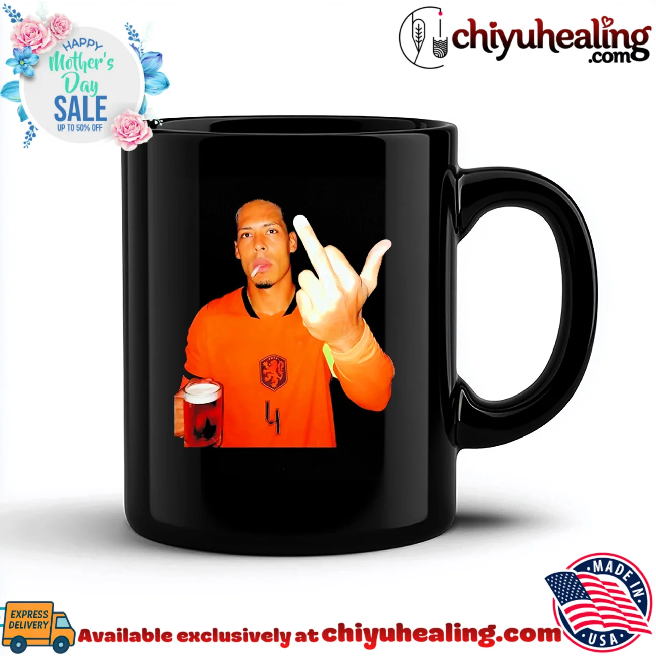 Virgil Van Dijk Netherlands National Football Team middle finger shirt & hoodie Virgil Van Dijk Netherlands National Football Team middle finger