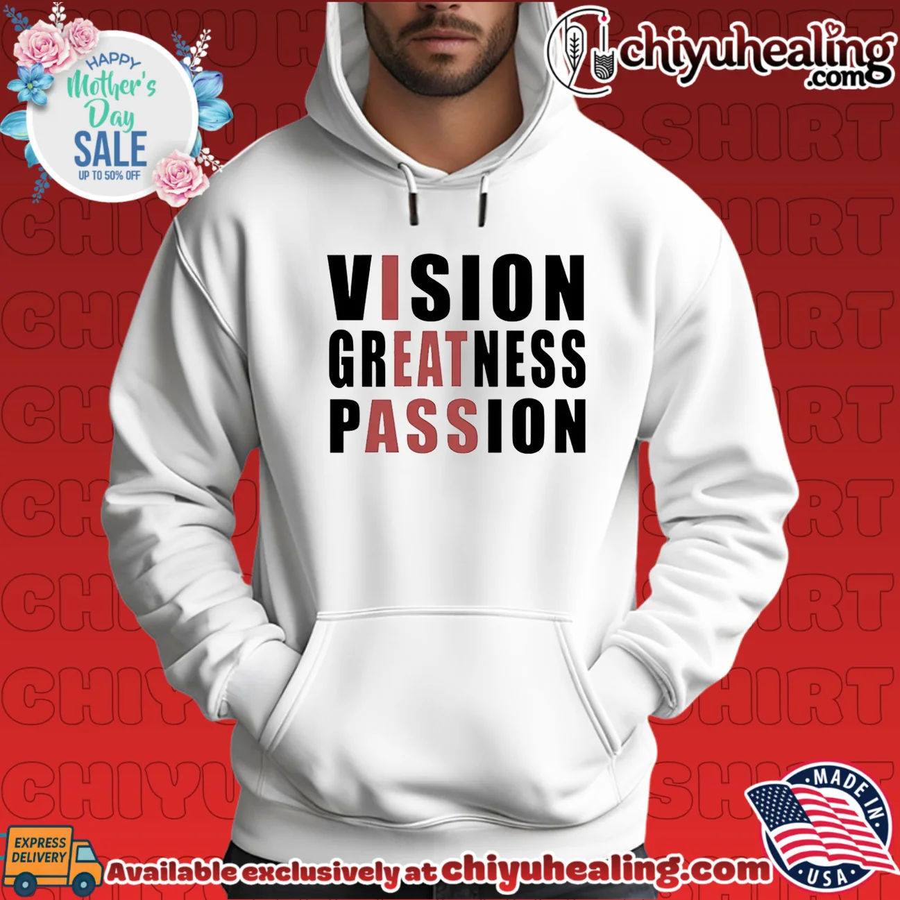 Vision Greatness Passion inspirational motivational shirt & hoodie Vision Greatness Passion inspirational motivational shirt & hoodie