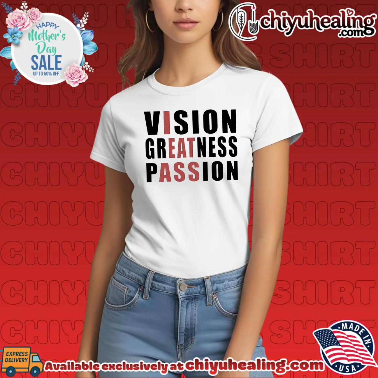Vision Greatness Passion inspirational motivational shirt & hoodie Vision Greatness Passion inspirational motivational