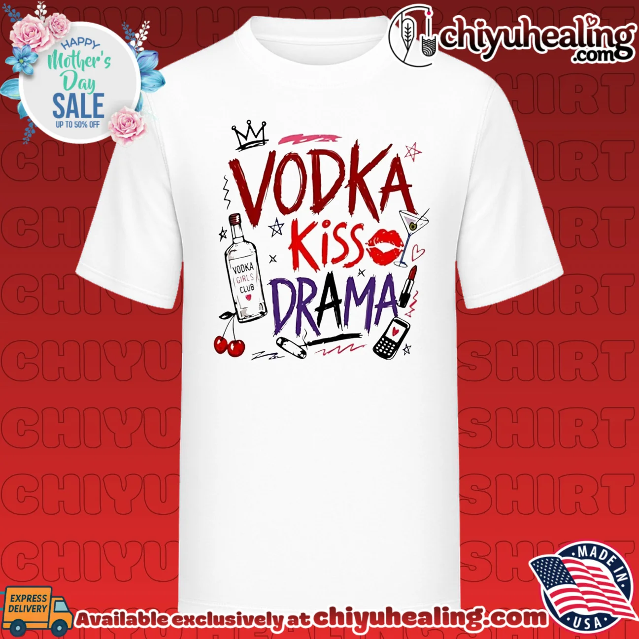 Vodka kiss drama vodka girls club shirt