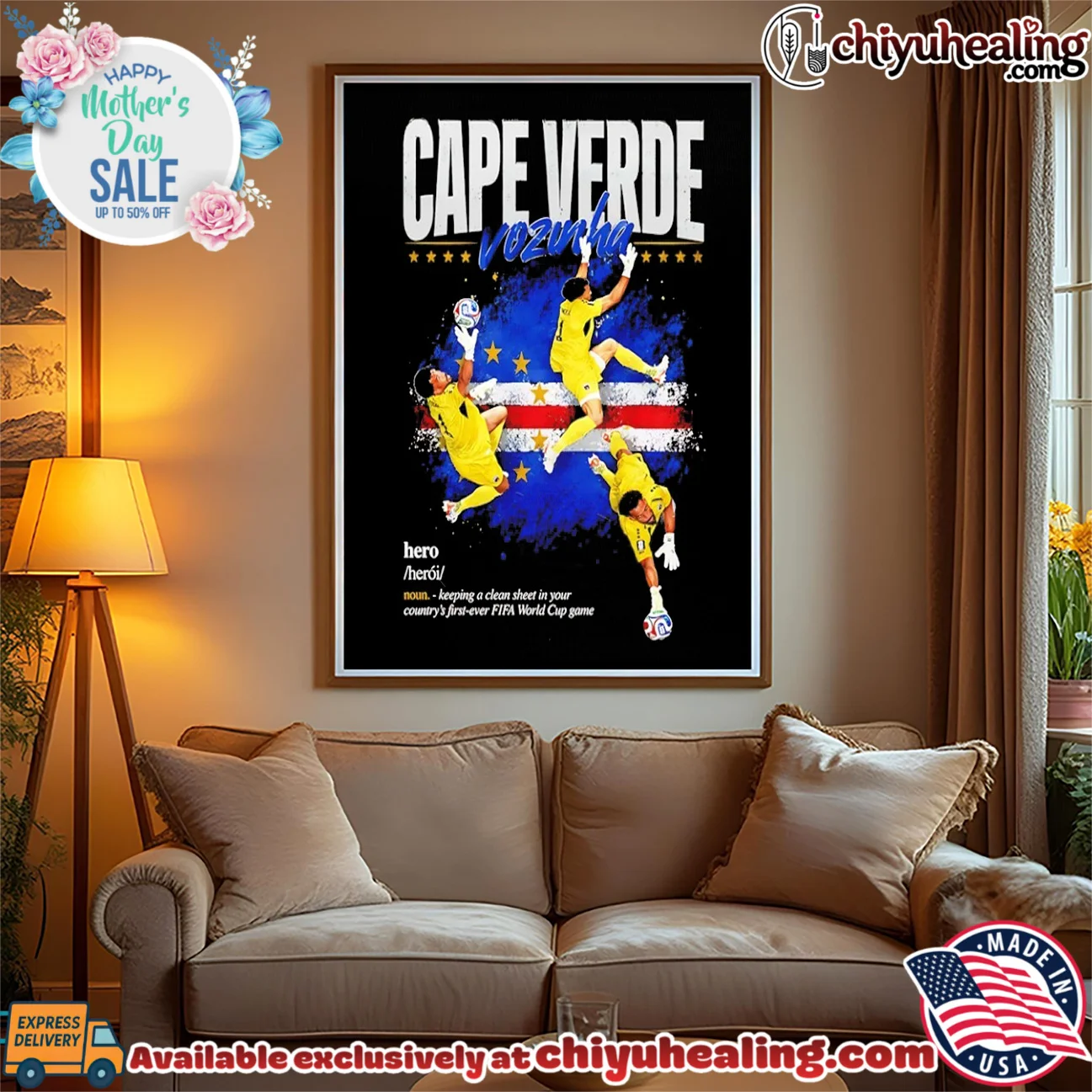 Vozinha cape verde hero clean sheet goalkeeper shirt & hoodie Vozinha cape verde hero clean sheet goalkeeper