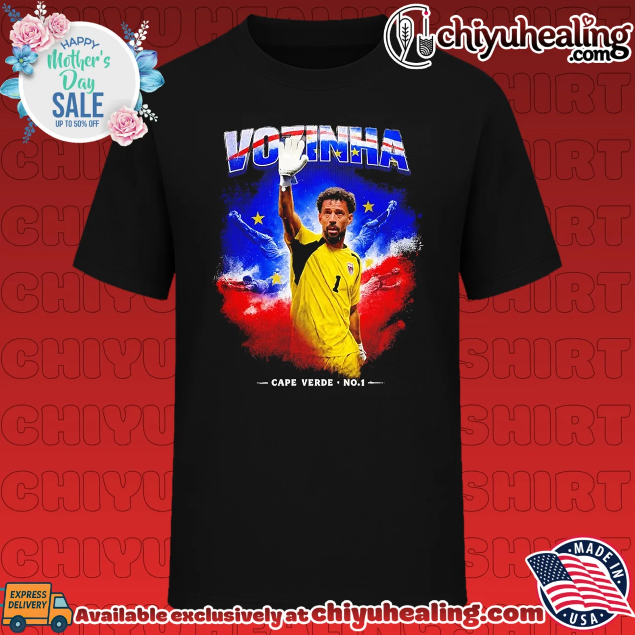 Vozinha Cape Verde national football team goalkeeper flag