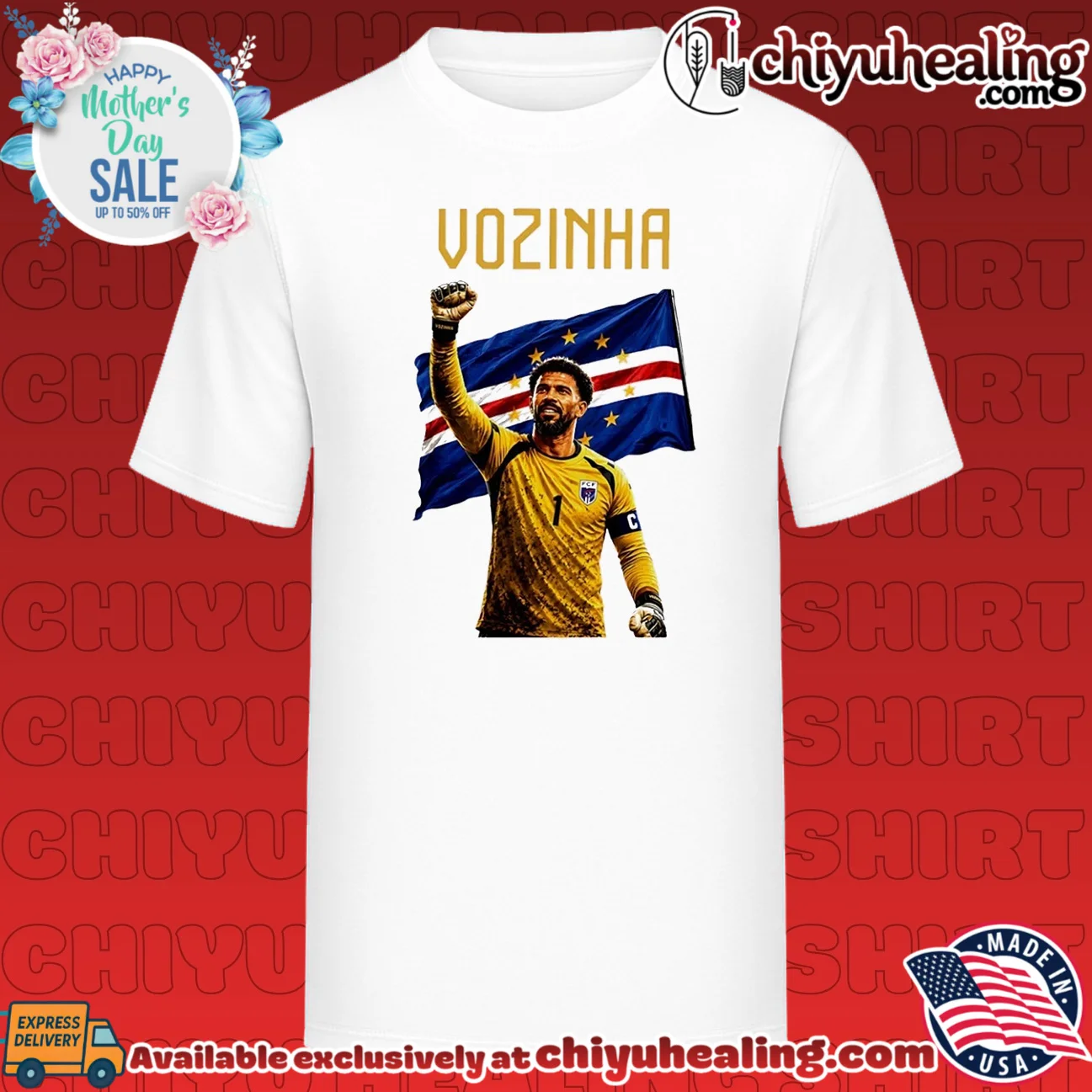 Vozinha Cape Verde National Football Team Number 1 Fan shirt & hoodie