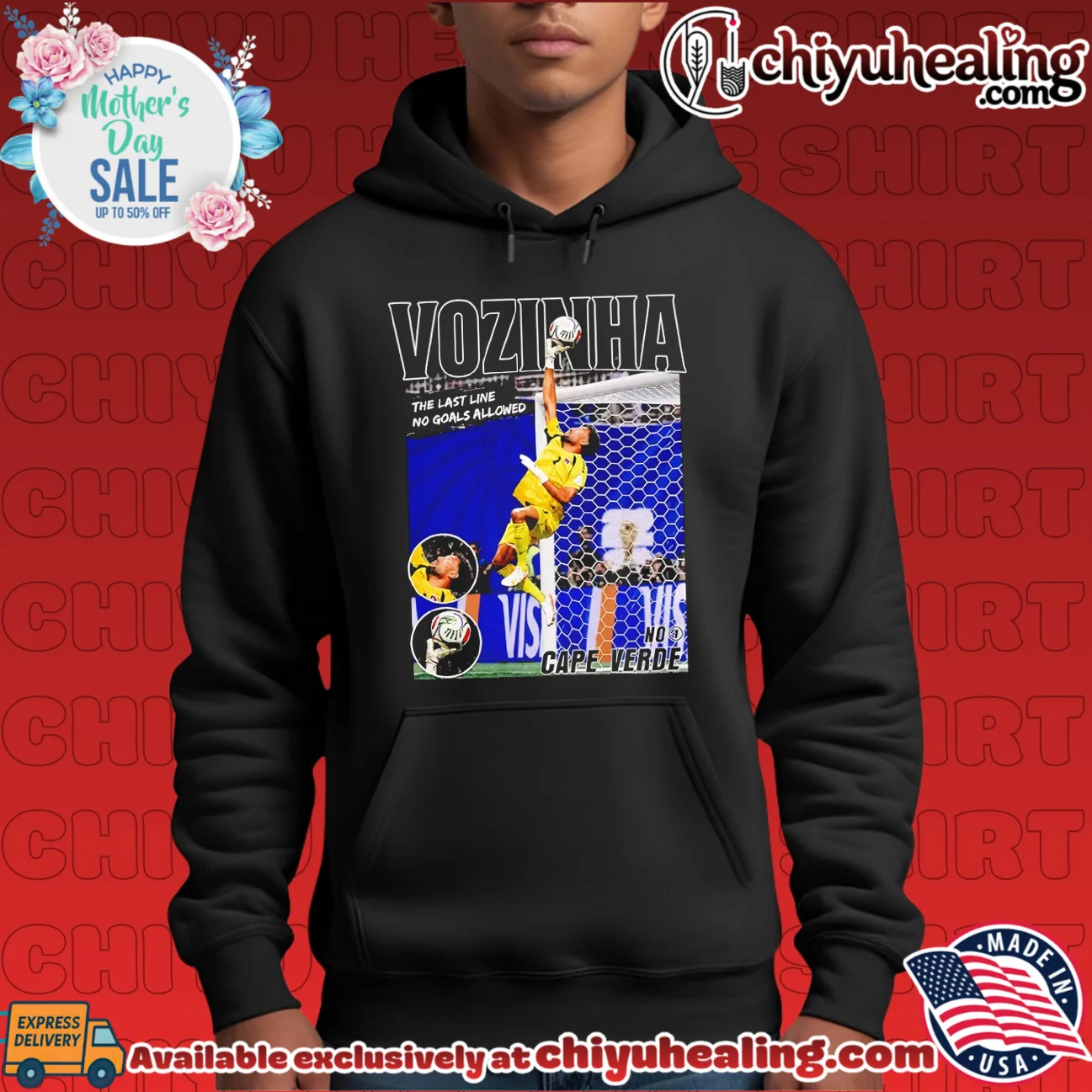 Vozinha Cape Verde the last line no goals allowed shirt & hoodie Vozinha Cape Verde the last line no goals allowed shirt & hoodie