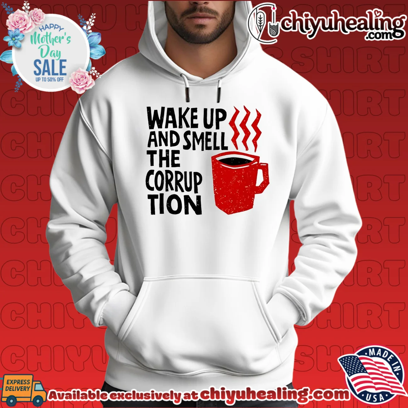Wake up and smell the corruption graphic authentic shirt & hoodie | Official Style Drop Wake up and smell the corruption graphic authentic shirt & hoodie | Official Style Drop