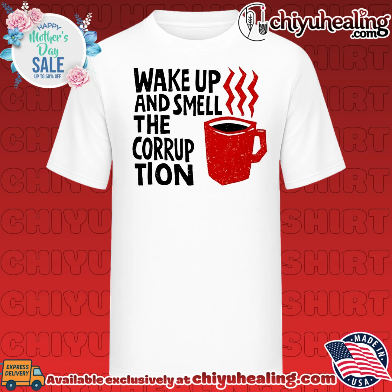 Wake up and smell the corruption graphic