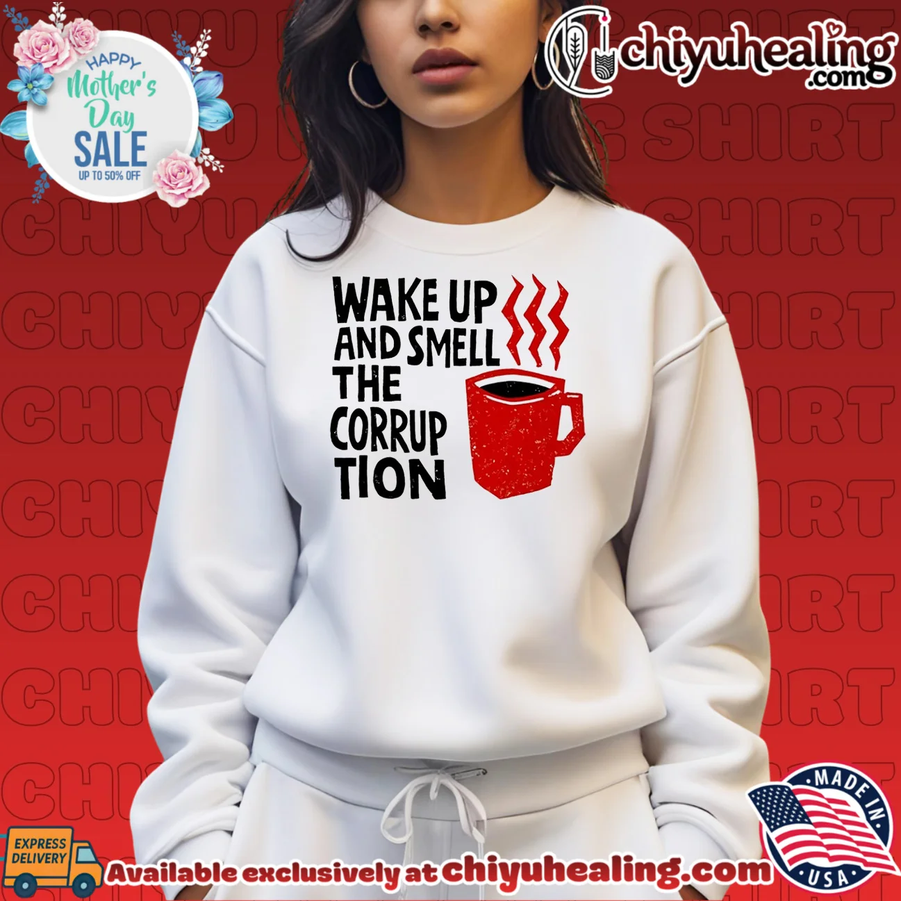 Wake up and smell the corruption graphic authentic shirt & hoodie | Official Style Drop Wake up and smell the corruption graphic