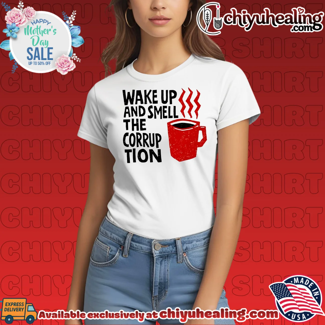 Wake up and smell the corruption graphic authentic shirt & hoodie | Official Style Drop Wake up and smell the corruption graphic