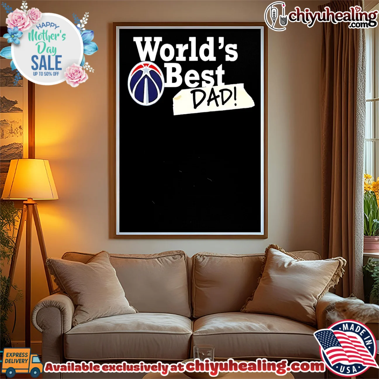 Washington Wizards World's Best Dad 2026 custom shirt & hoodie - Ultimate Tribute Merch Washington Wizards World's Best Dad 2026