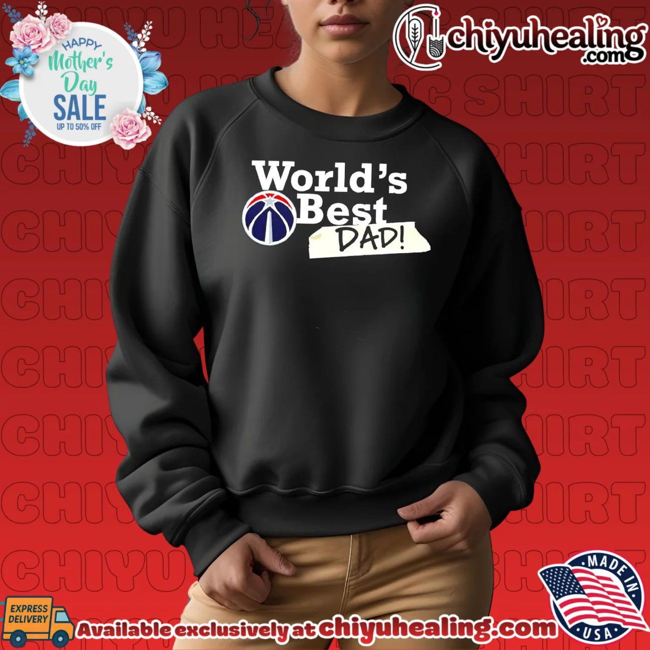 Washington Wizards World's Best Dad 2026 custom shirt & hoodie - Ultimate Tribute Merch Washington Wizards World's Best Dad 2026