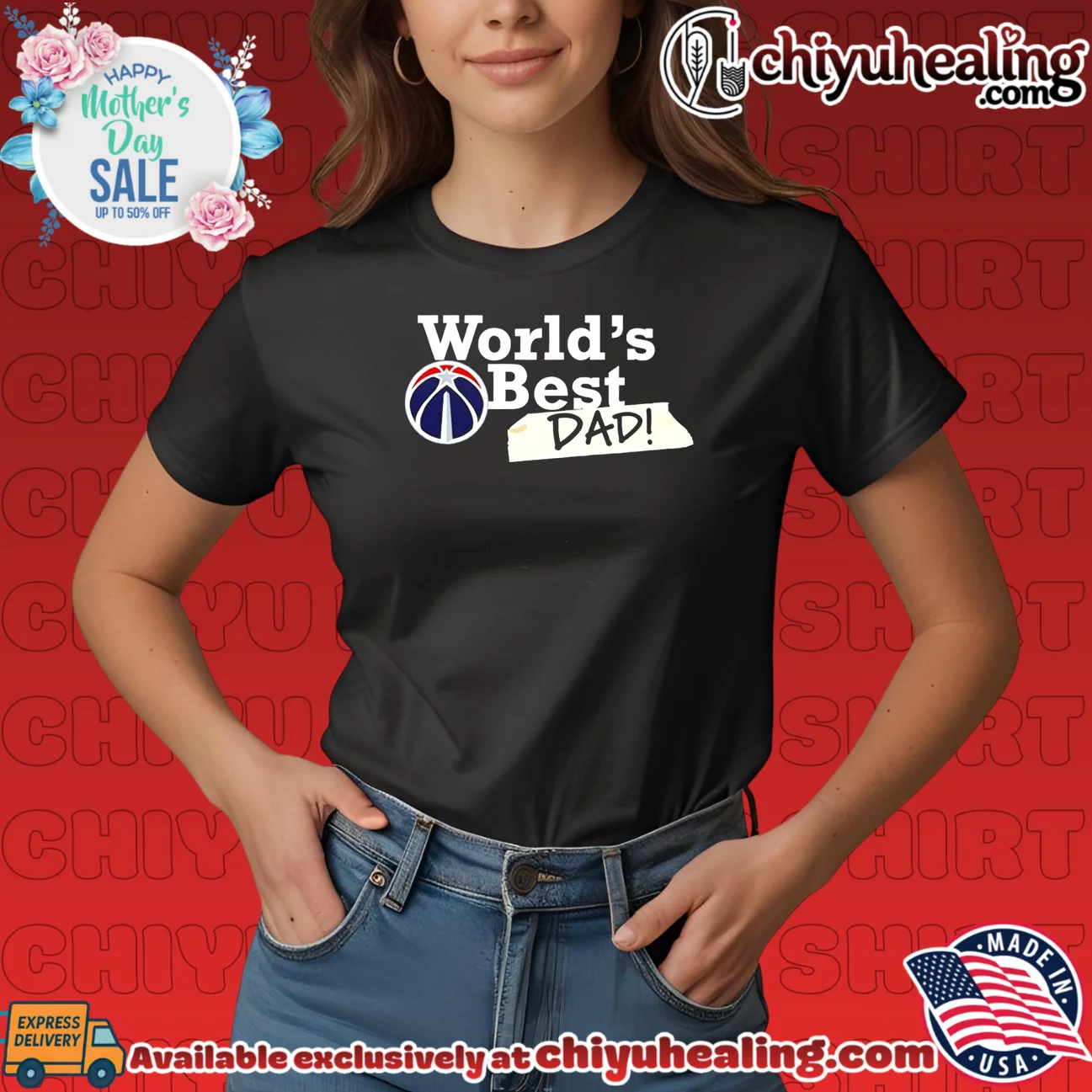 Washington Wizards World's Best Dad 2026 custom shirt & hoodie - Ultimate Tribute Merch Washington Wizards World's Best Dad 2026