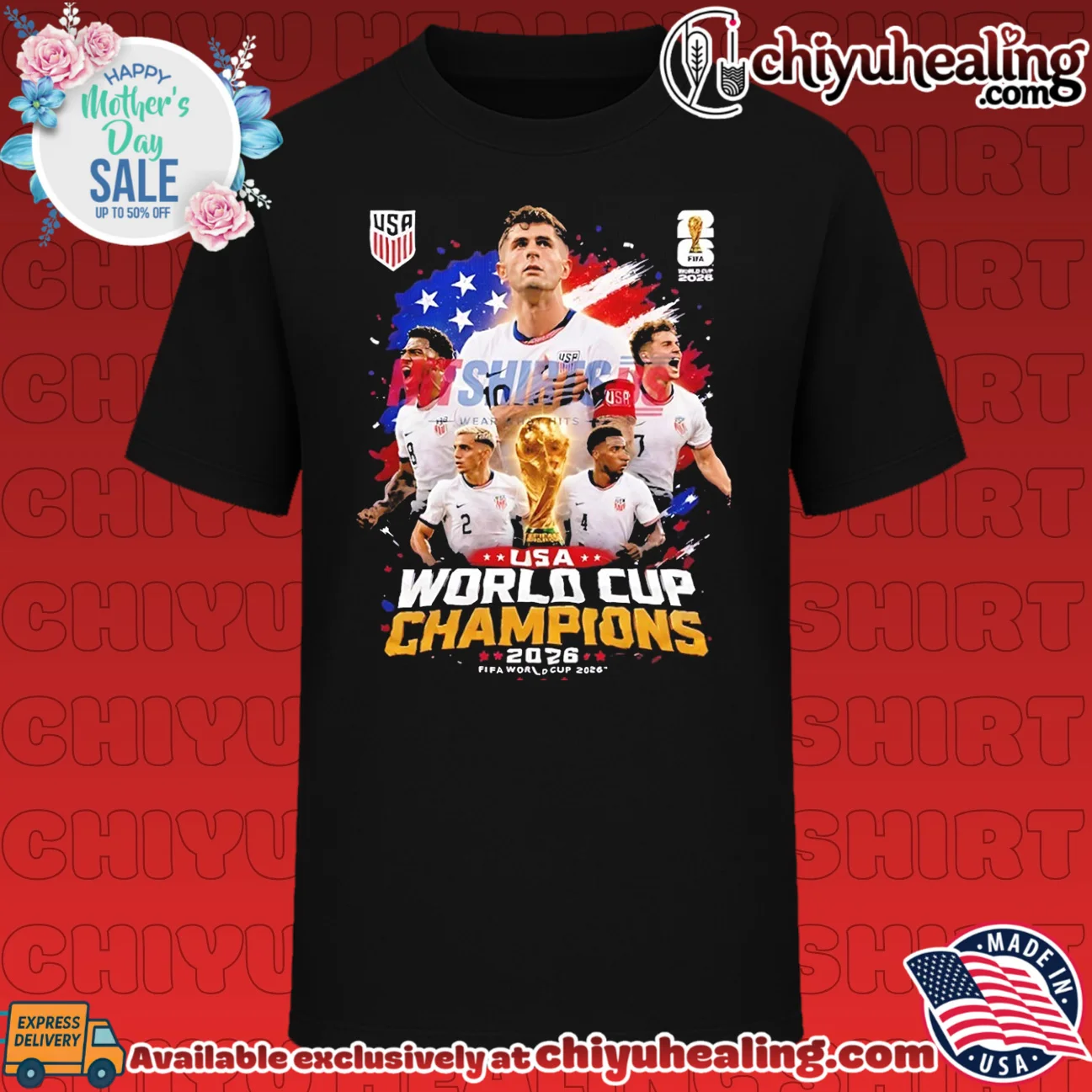 watermark to qua ko xoa dc USA World Cup Champions FIFA 2026 soccer players collage