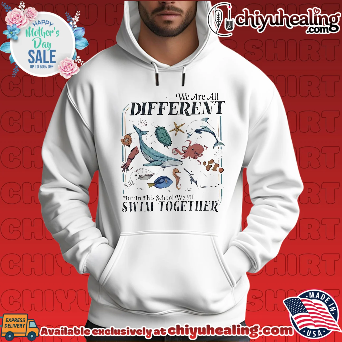 We Are All Different but in This School We All Swim Together shirt & hoodie We Are All Different but in This School We All Swim Together shirt & hoodie