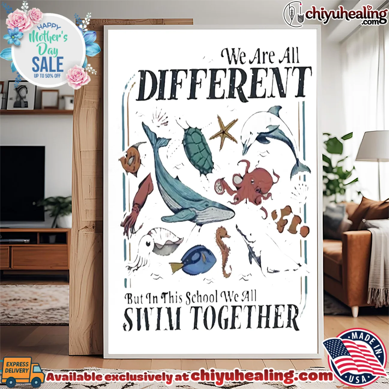 We Are All Different but in This School We All Swim Together shirt & hoodie We Are All Different but in This School We All Swim Together shirt & hoodie