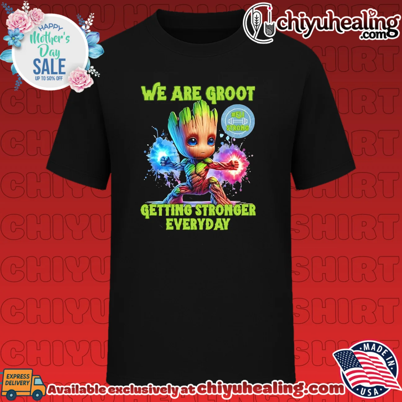 We are Groot from Guardians of the Galaxy getting stronger everyday