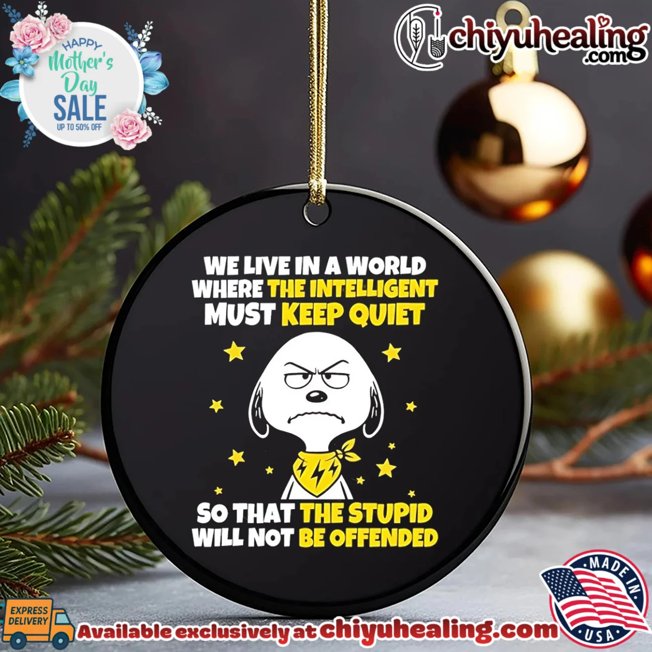 We live in a world where the intelligent must keep quiet so that the stupid will not be offended Snoopy shirt & hoodie We live in a world where the intelligent must keep quiet so that the stupid will not be offended Snoopy