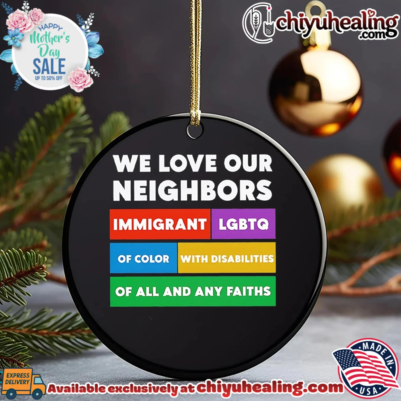 We love our neighbors immigrant LGBTO of color with disabilities of all and any faiths hype shirt & hoodie | 2026 Edition Drop We love our neighbors immigrant LGBTO of color with disabilities of all and any faiths