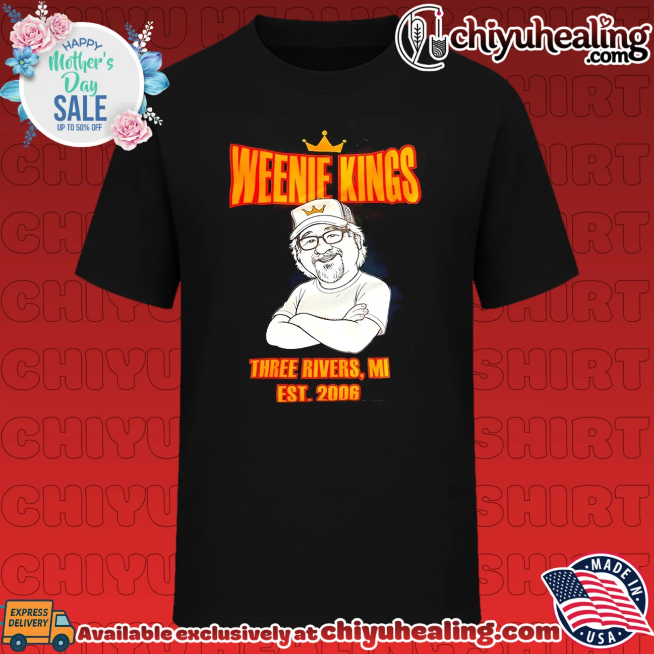 Weenie Kings in Three Rivers Michigan est 2006 graphic