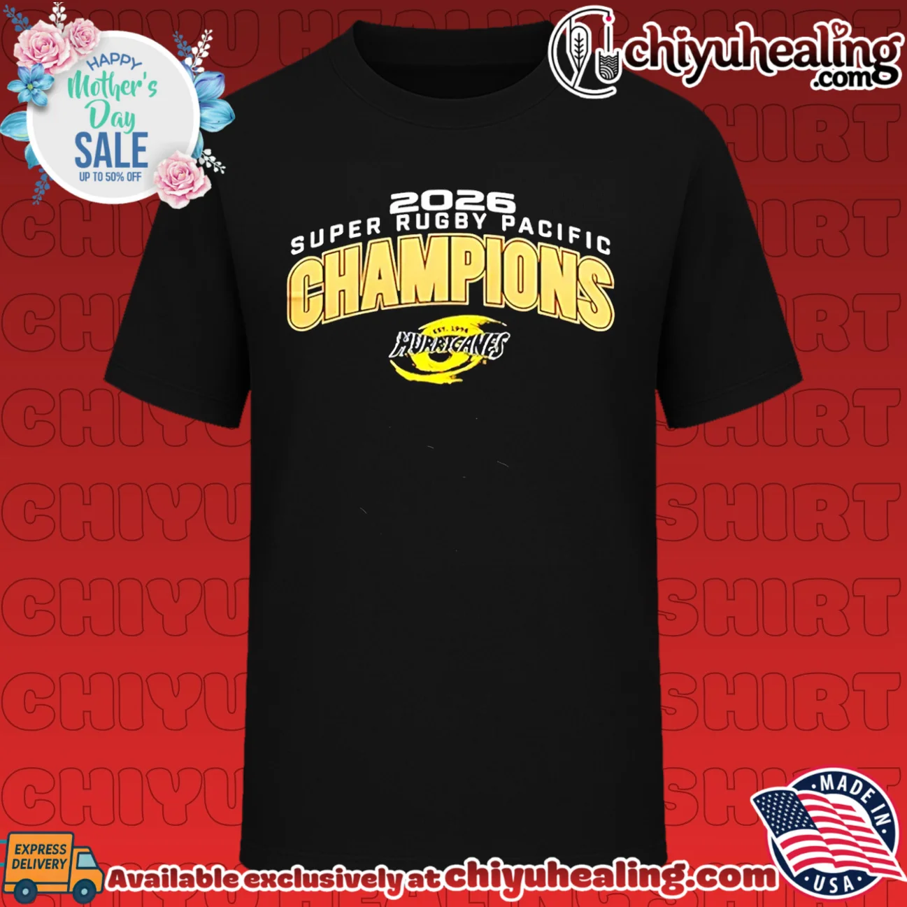 Wellington Hurricanes 2026 Super Rugby Pacific Champions shirt & hoodie