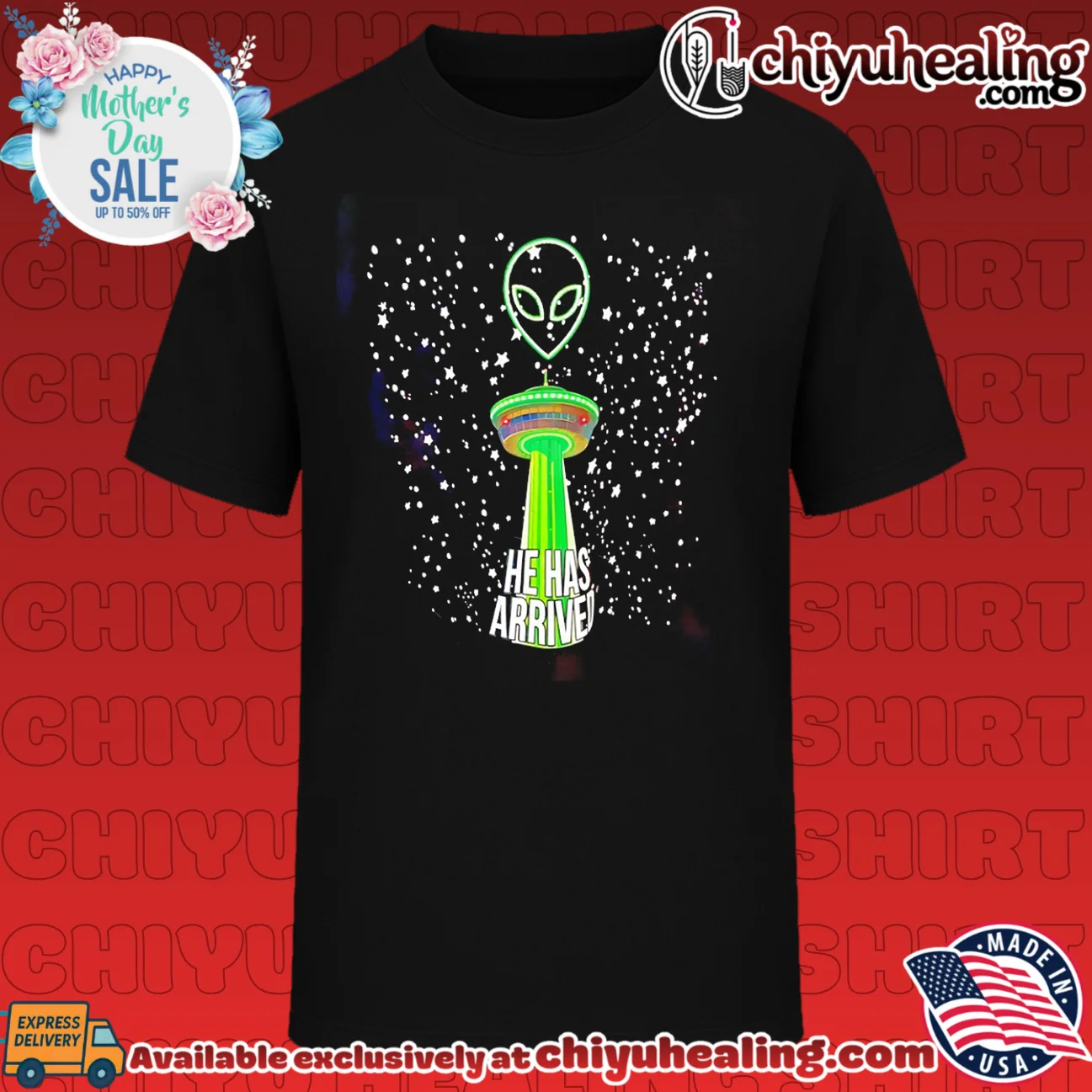 Wemby Spurs Alien logo he has arrived shirt