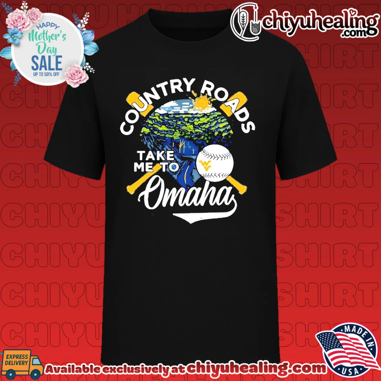 West Virginia 2026 CWS Bound Country Roads Take Me to Omaha vintage