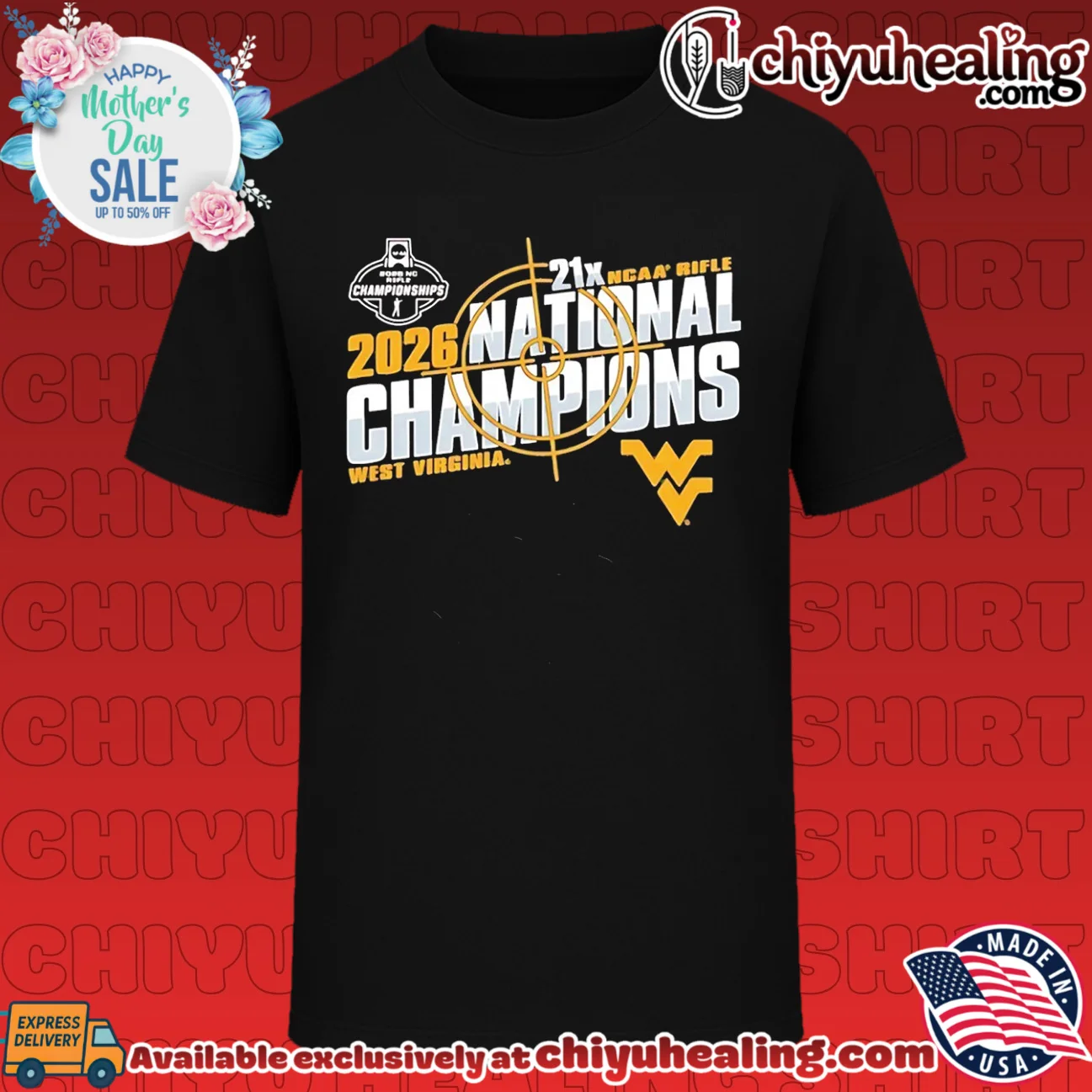 West Virginia 2026 NCAA Rifle National Champs shirt