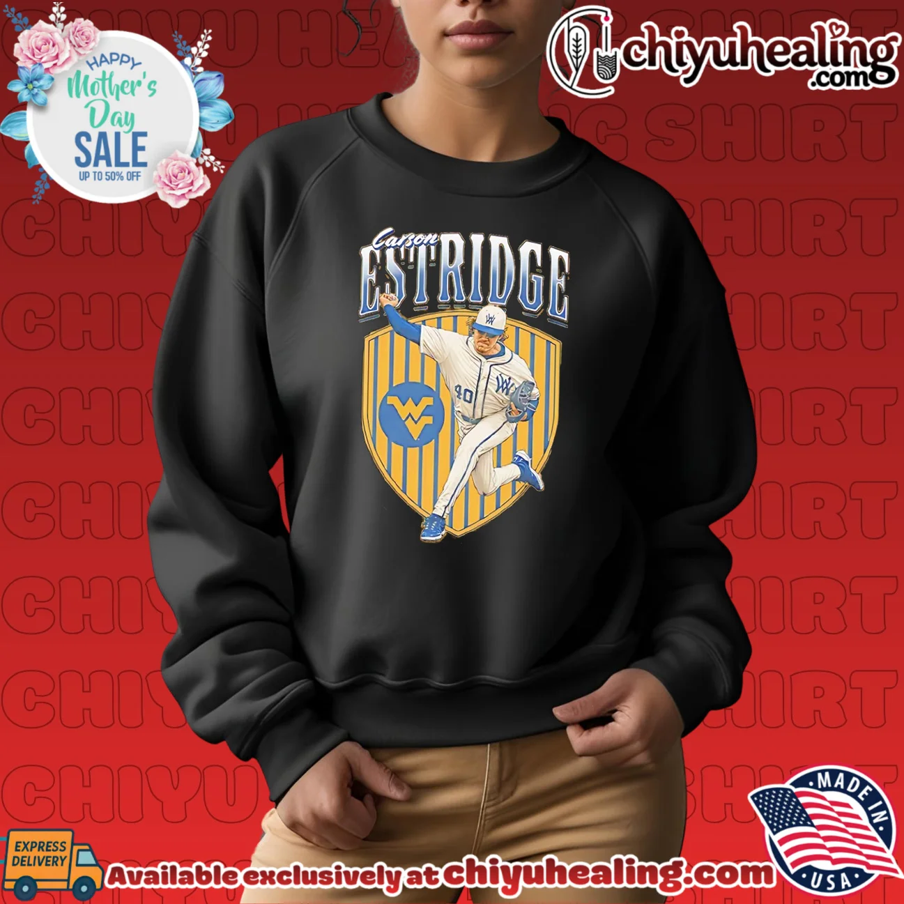 West Virginia Carson Estridge running pose illustration custom shirt & hoodie - Ultimate Gift Edition West Virginia Carson Estridge running pose illustration