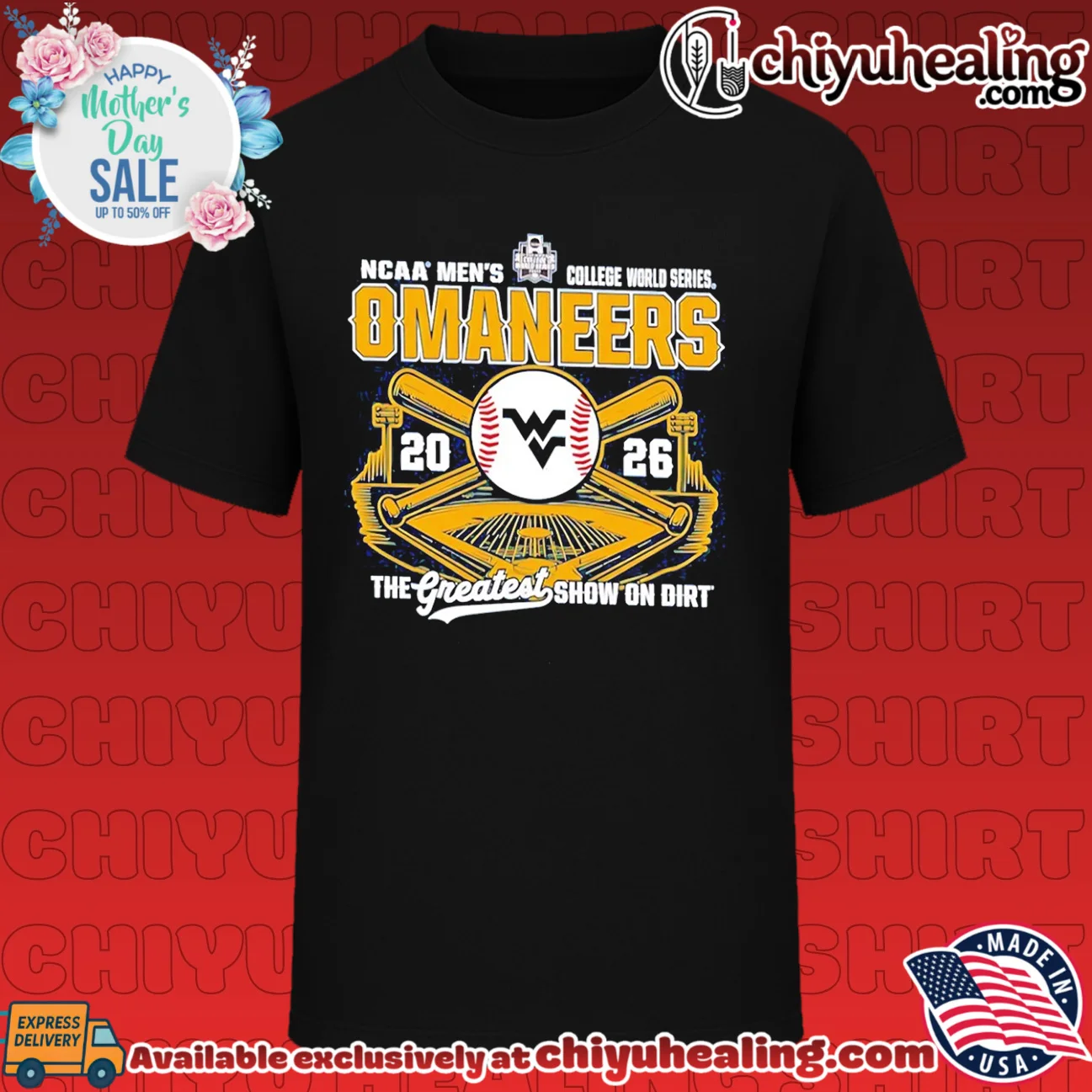 West Virginia College World Series Omaneers Baseball Bats 2026 shirt
