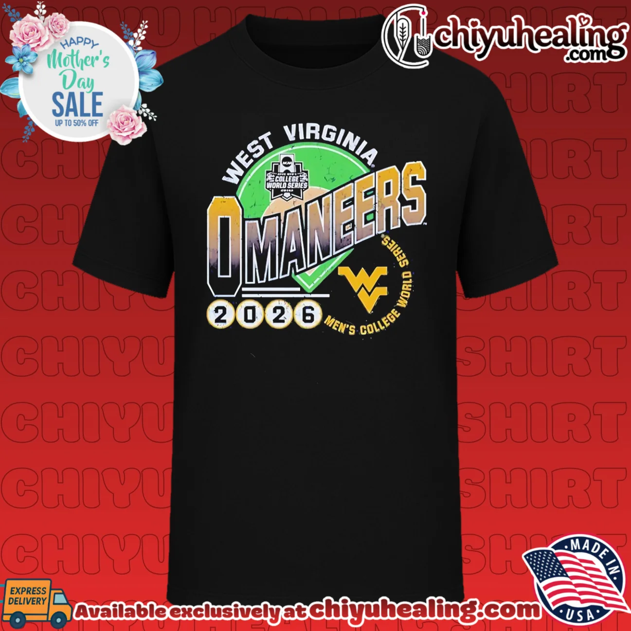 West Virginia Mountaineers 2026 College World Series Omaha Bound shirt