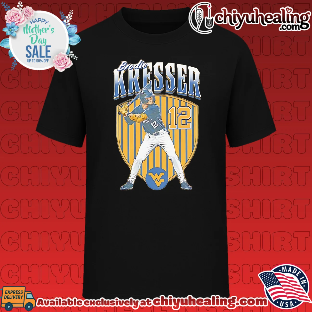 West Virginia Mountaineers Brodie Kresser posing vintage