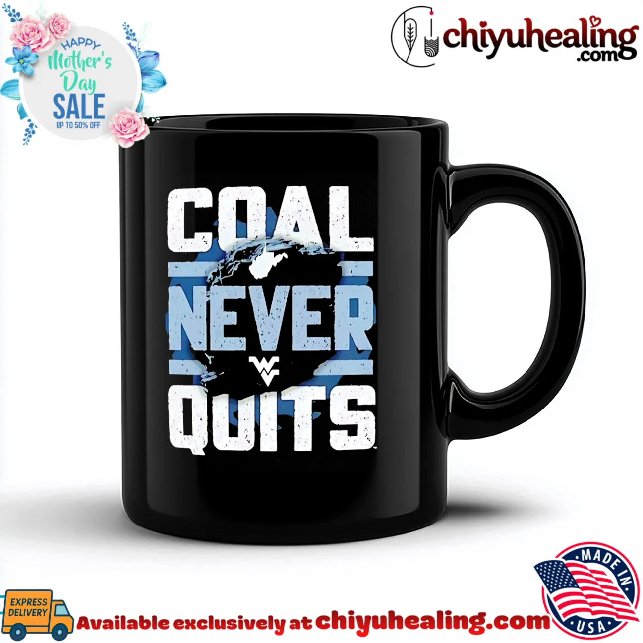 West Virginia Mountaineers Coal Never Quits shirt elite shirt & hoodie | Exclusive Fan Gear West Virginia Mountaineers Coal Never Quits shirt