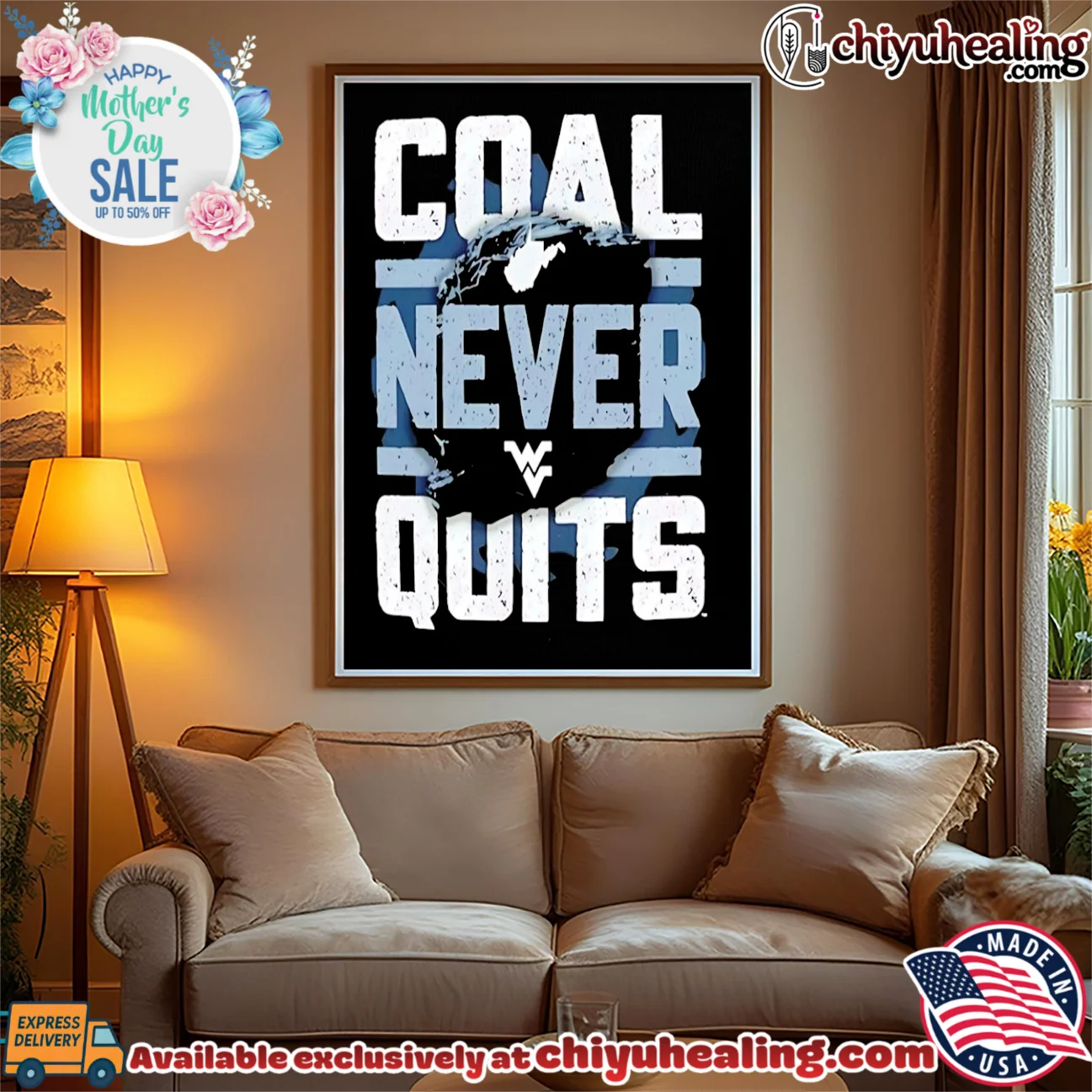 West Virginia Mountaineers Coal Never Quits shirt elite shirt & hoodie | Exclusive Fan Gear West Virginia Mountaineers Coal Never Quits shirt