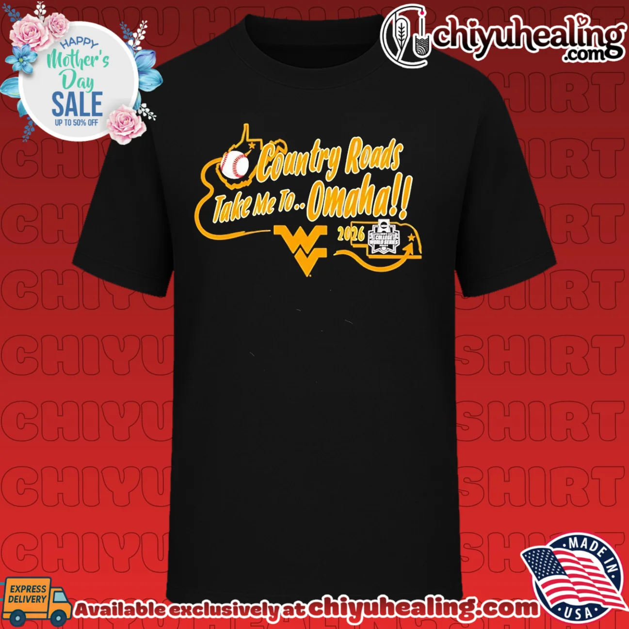 West Virginia Mountaineers Country Roads Take Me to Omaha 2026 College World Series
