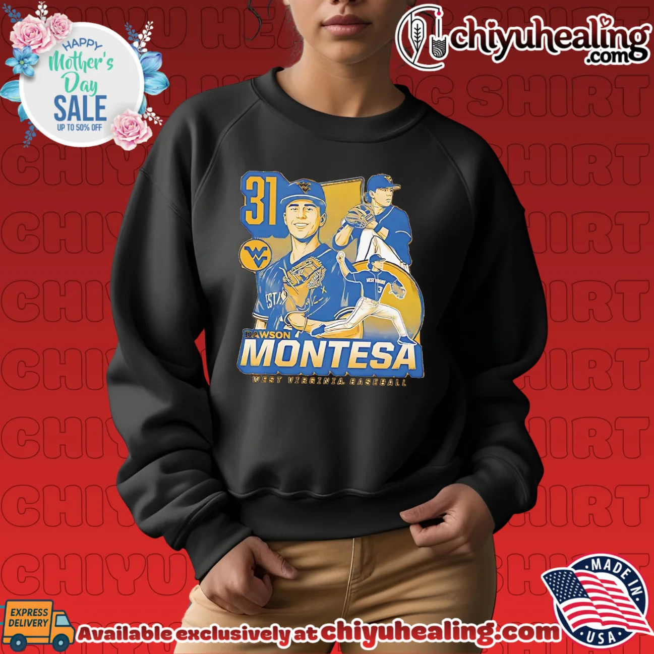West Virginia Mountaineers Dawson Montesa number 31 vintage classic shirt & hoodie | Iconic Look West Virginia Mountaineers Dawson Montesa number 31 vintage