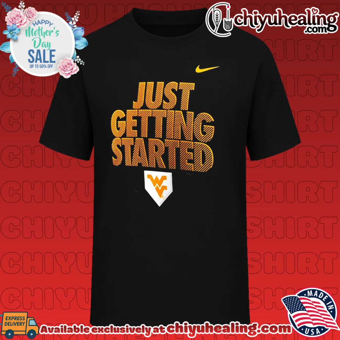 West Virginia Mountaineers just getting started shirt