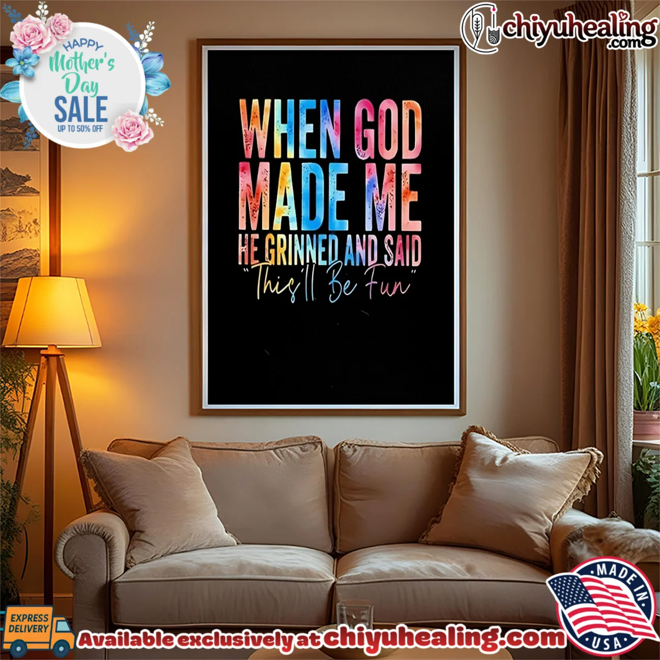 When God made me he grinned and said this'll be fun masterpiece shirt & hoodie - New Arrival When God made me he grinned and said this'll be fun
