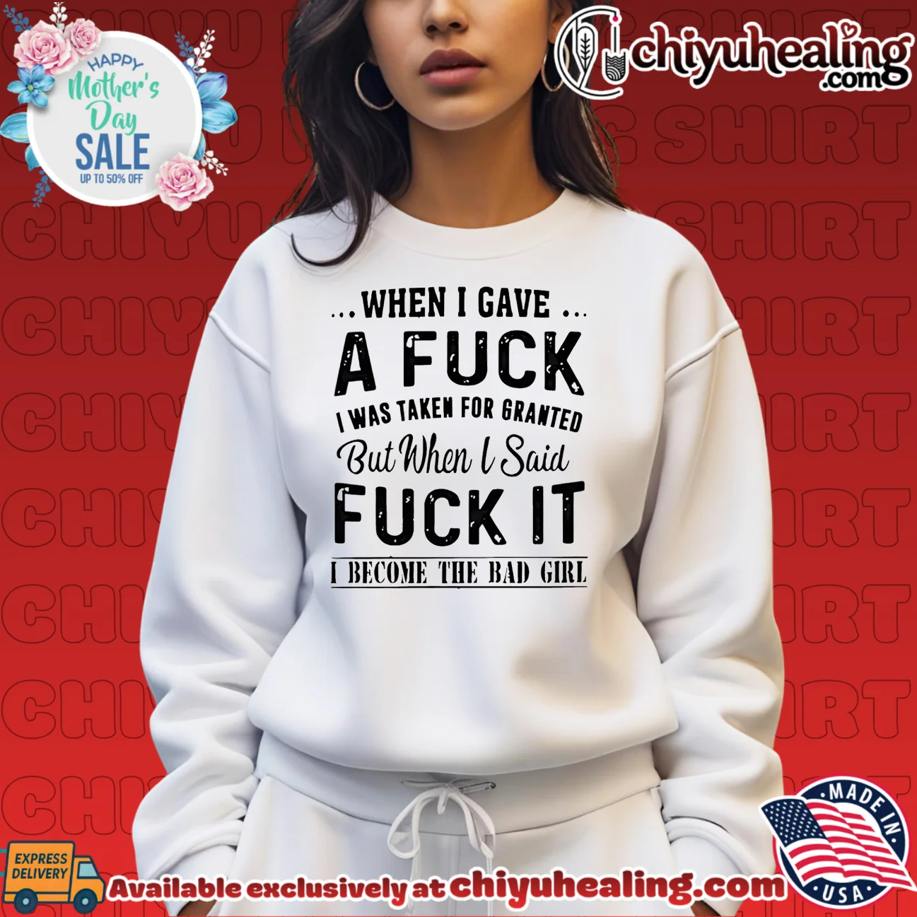When I gave a fuck I was taken for granted but when I sad fuck it I become the bad girl shirt & hoodie When I gave a fuck I was taken for granted but when I sad fuck it I become the bad girl shirt & hoodie