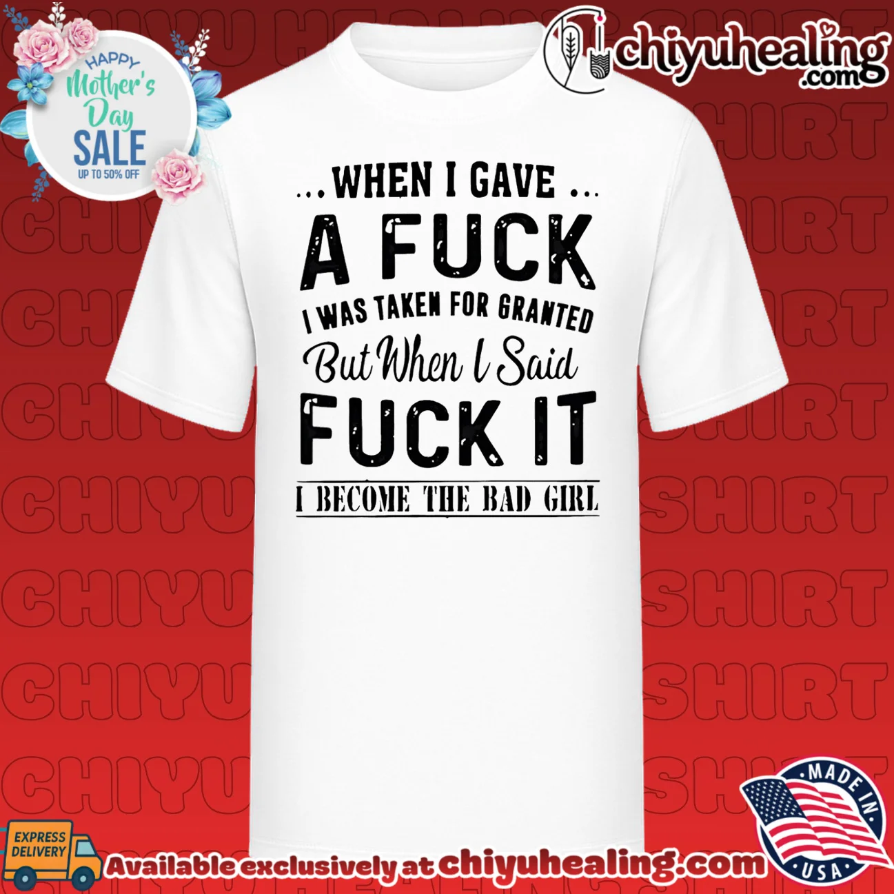 When I gave a fuck I was taken for granted but when I sad fuck it I become the bad girl shirt & hoodie